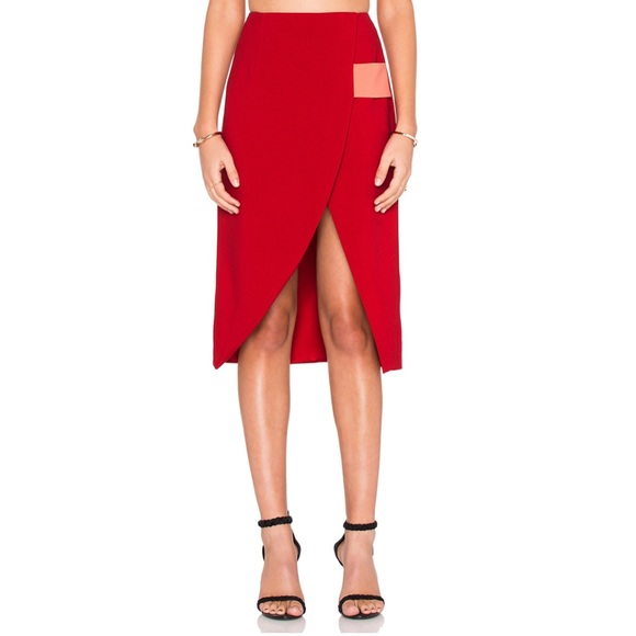 Finders Keepers Boardwalks Skirt in Tango & Peach - Picture 12 of 12